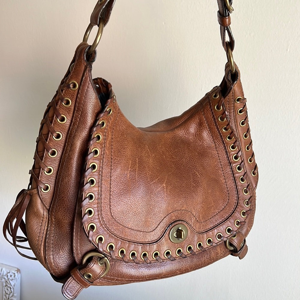 Coach Western Style Leather Hobo Bag